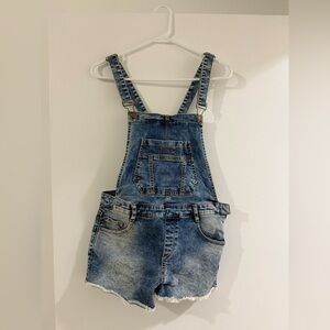 Zara Blue Denim Romper